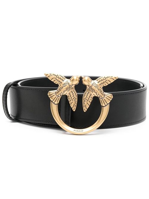 Cintura Love Birds in pelle nero PINKO | 1H212V Y5H7Z99Q